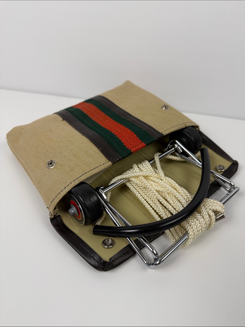 Vintage Port-A- Dolly  Beige Interior with 'Made in Taiwan' Tag